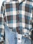 Greg Lauren Overhemd met patchwork Blauw - Thumbnail 5