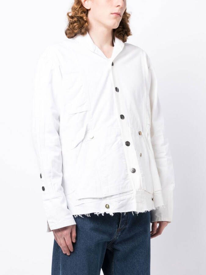 Greg Lauren Overhemd met franje Wit