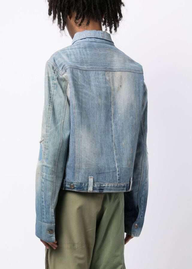 Greg Lauren Jack met gerafeld effect Blauw
