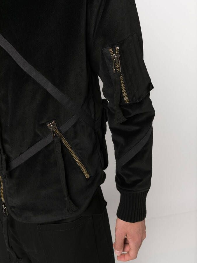 Greg Lauren Jack met patchwork Zwart