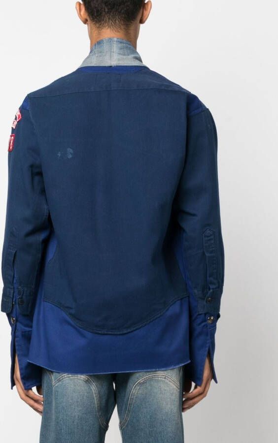 Greg Lauren Jack met print Blauw
