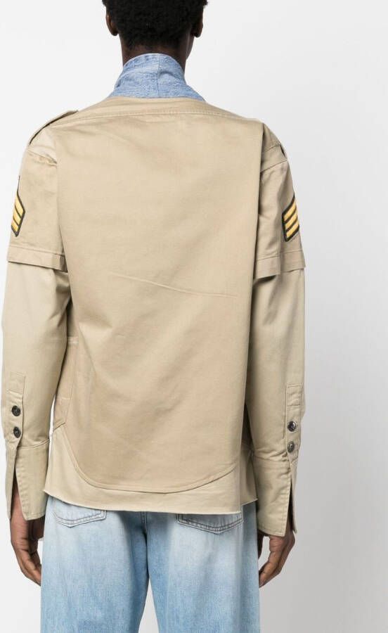 Greg Lauren Katoenen jack Beige