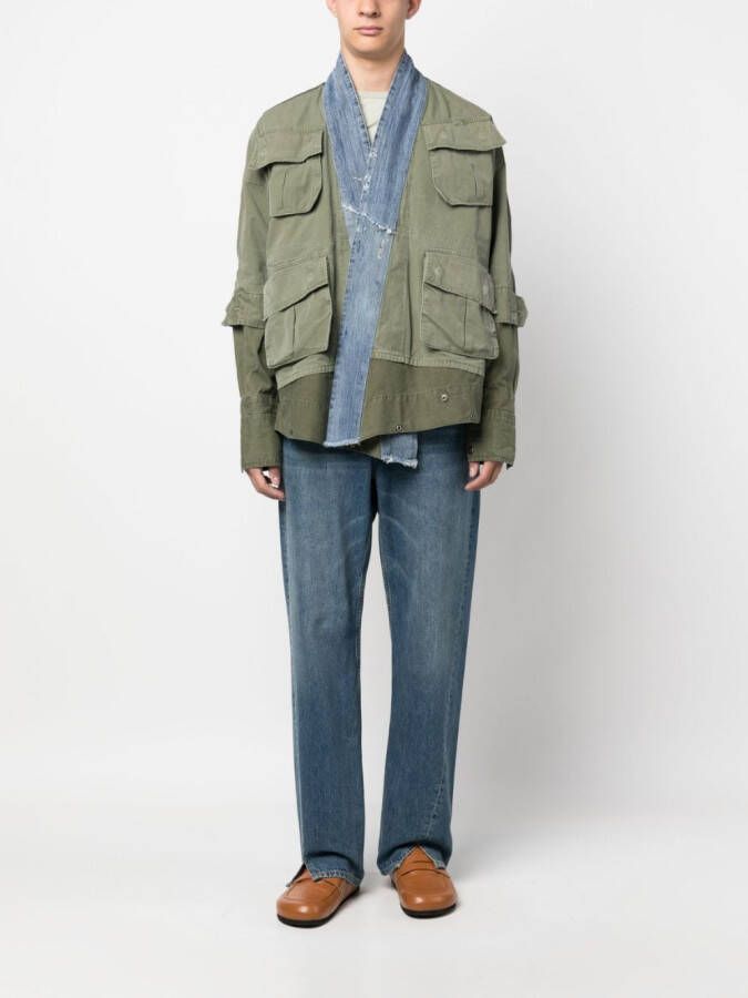 Greg Lauren Katoenen jack Groen