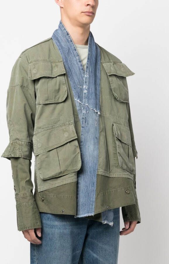 Greg Lauren Katoenen jack Groen