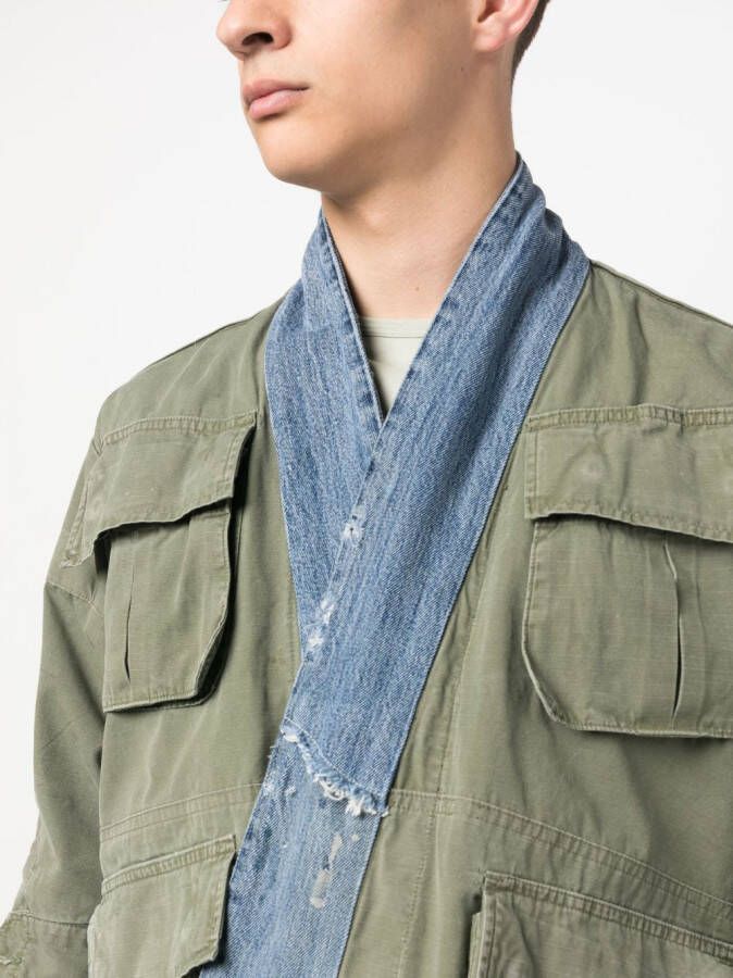 Greg Lauren Katoenen jack Groen
