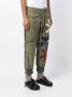 Greg Lauren Trainingsbroek met bloemenpatch Groen - Thumbnail 3