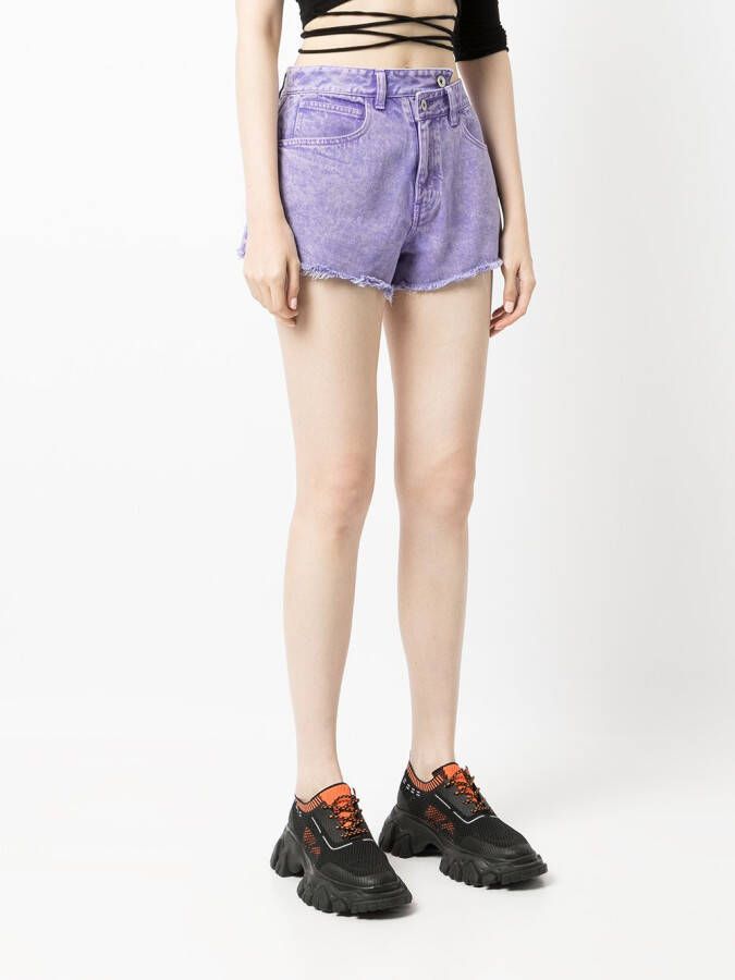 Ground Zero Denim shorts Paars