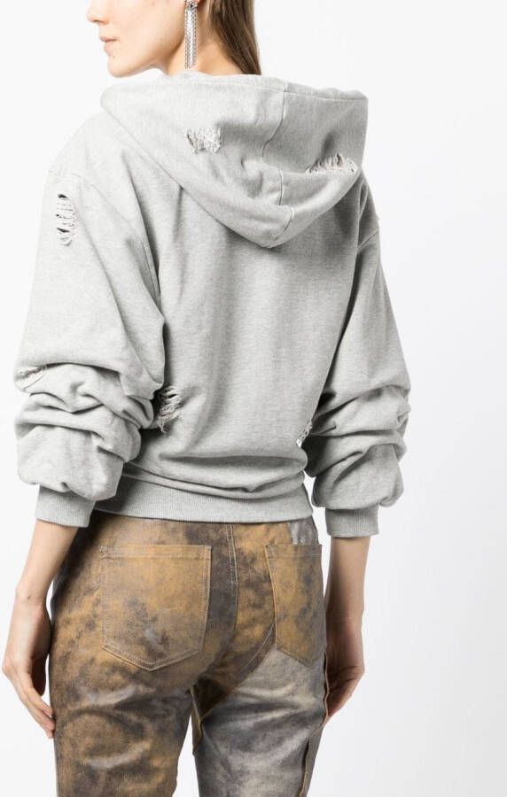Ground Zero Hoodie met rits Grijs