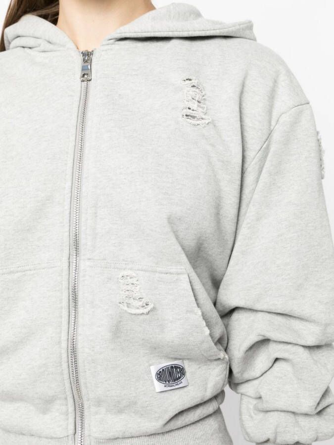 Ground Zero Hoodie met rits Grijs