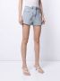 Ground Zero Gerafelde shorts Blauw - Thumbnail 3