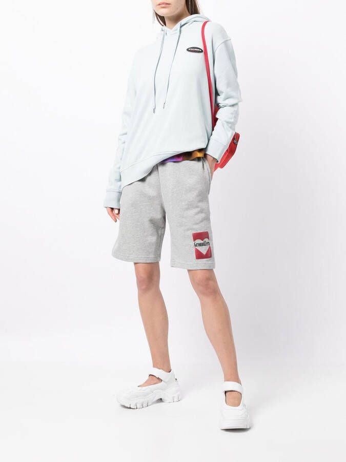 Ground Zero Hoodie met logopatch Blauw