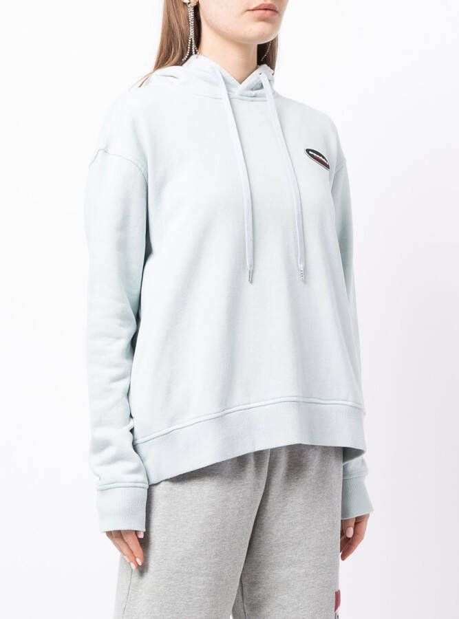 Ground Zero Hoodie met logopatch Blauw