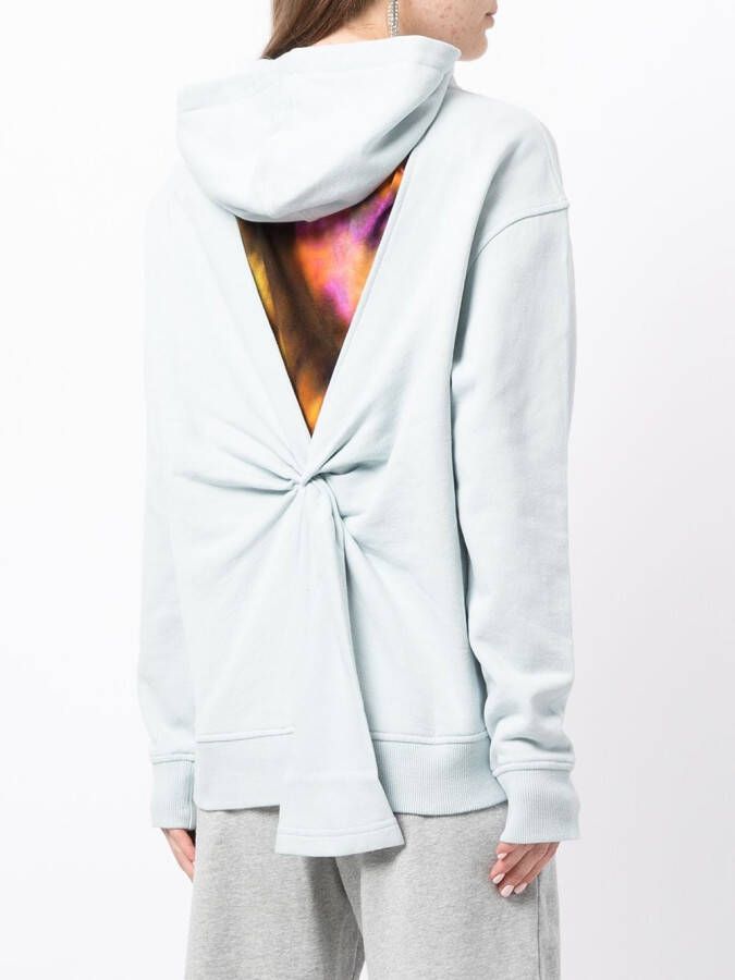 Ground Zero Hoodie met logopatch Blauw