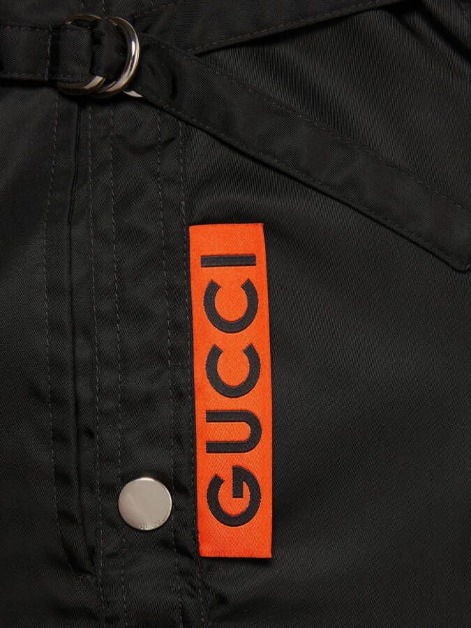 Gucci A-lijn midi-rok met rits Zwart
