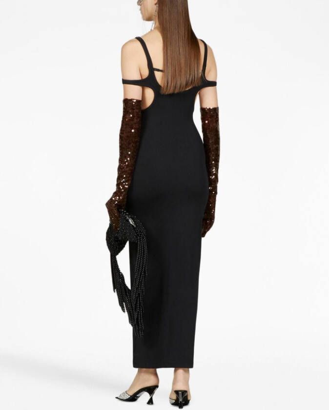 Gucci Maxi-jurk met uitgesneden detail Zwart