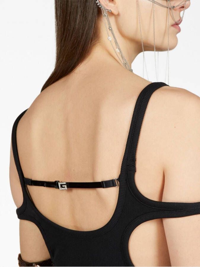 Gucci Maxi-jurk met uitgesneden detail Zwart