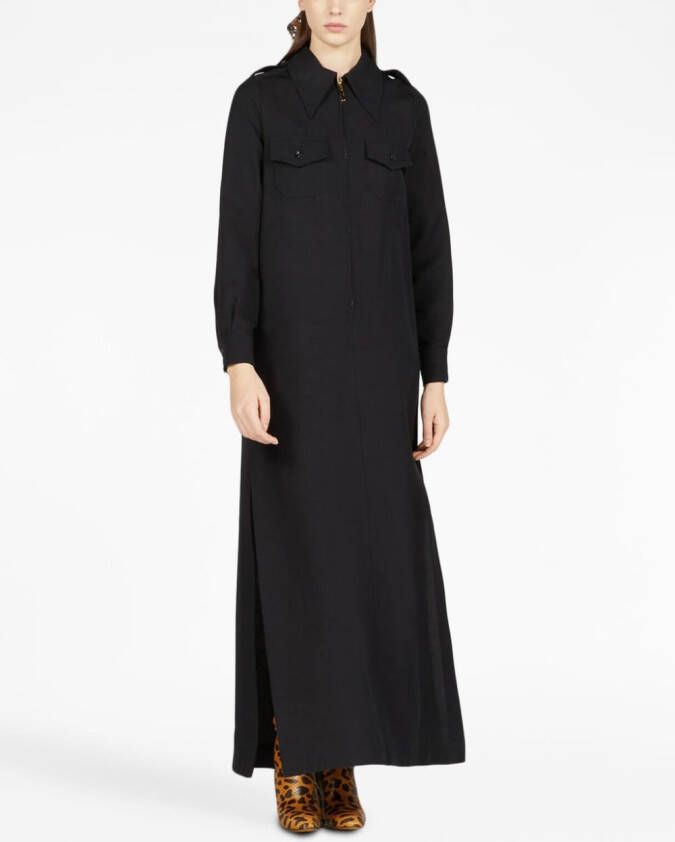 Gucci Zijden maxi-jurk Zwart