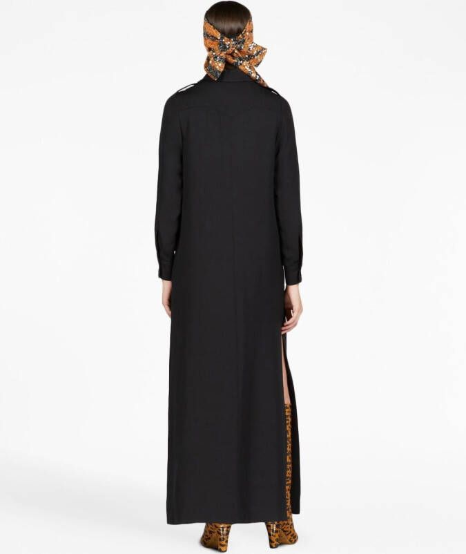 Gucci Zijden maxi-jurk Zwart