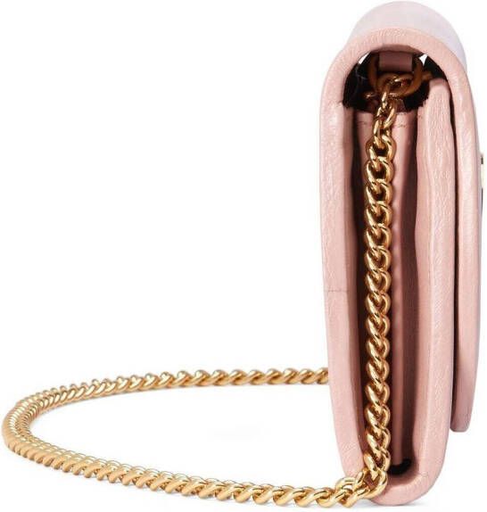Gucci Blondie portemonnee met ketting Roze