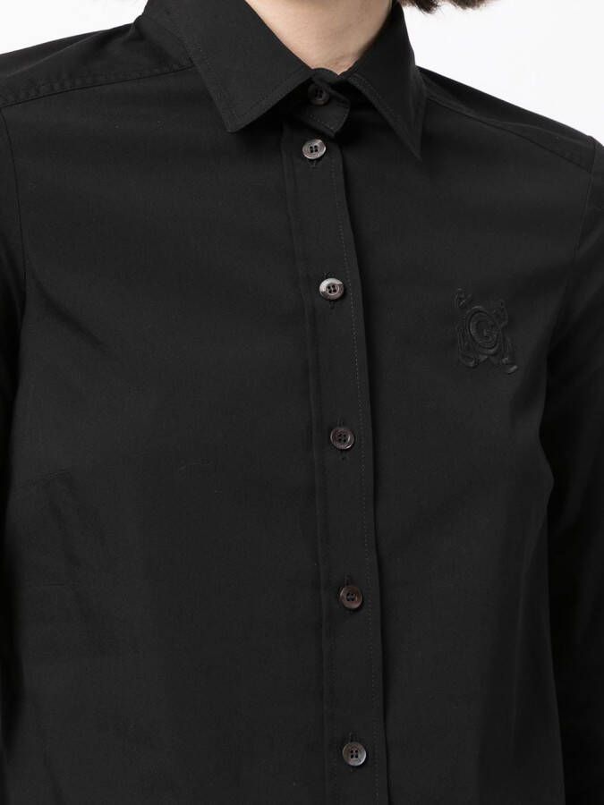 Gucci Blouse met geborduurd logo Zwart