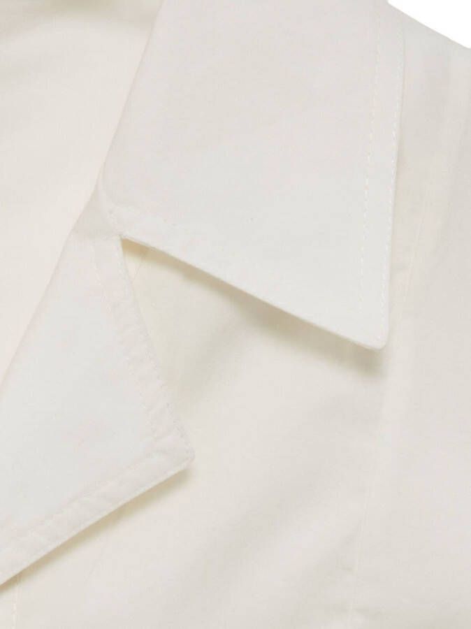 Gucci Katoenen blousejurk met GG-knopen Wit