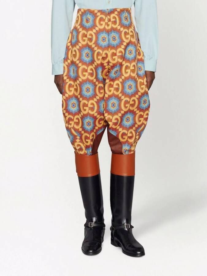 Gucci Broek met GG patroon Oranje