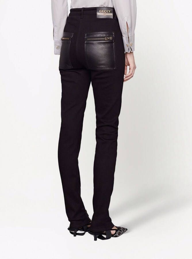 Gucci Broek met ritsdetail Zwart