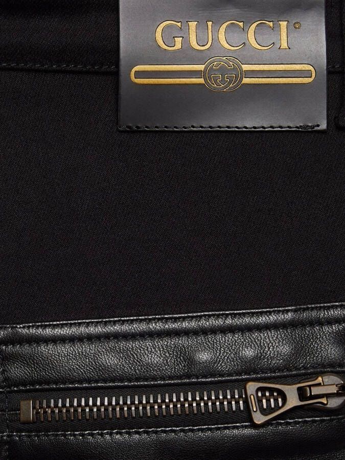 Gucci Broek met ritsdetail Zwart
