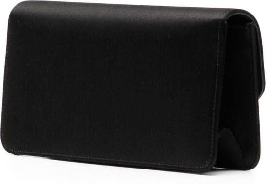 Gucci Clutch met gegraveerd logo Zwart