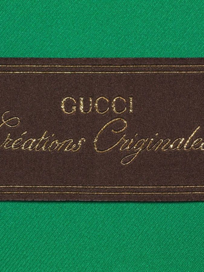Gucci Colbert met dubbele rij knopen Groen