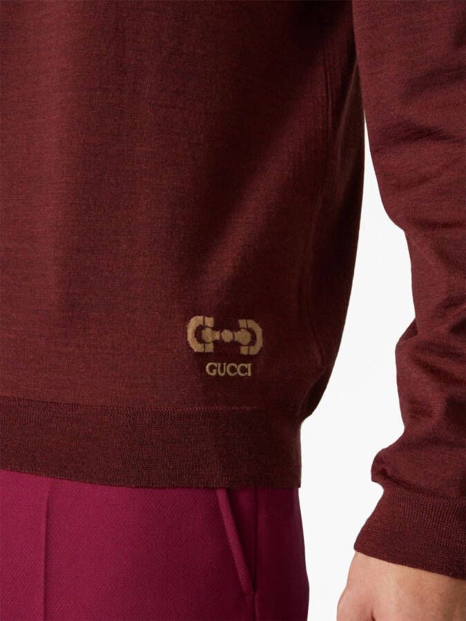 Gucci Coltrui met logoprint Rood