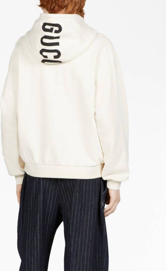 Gucci Hoodie met print Wit
