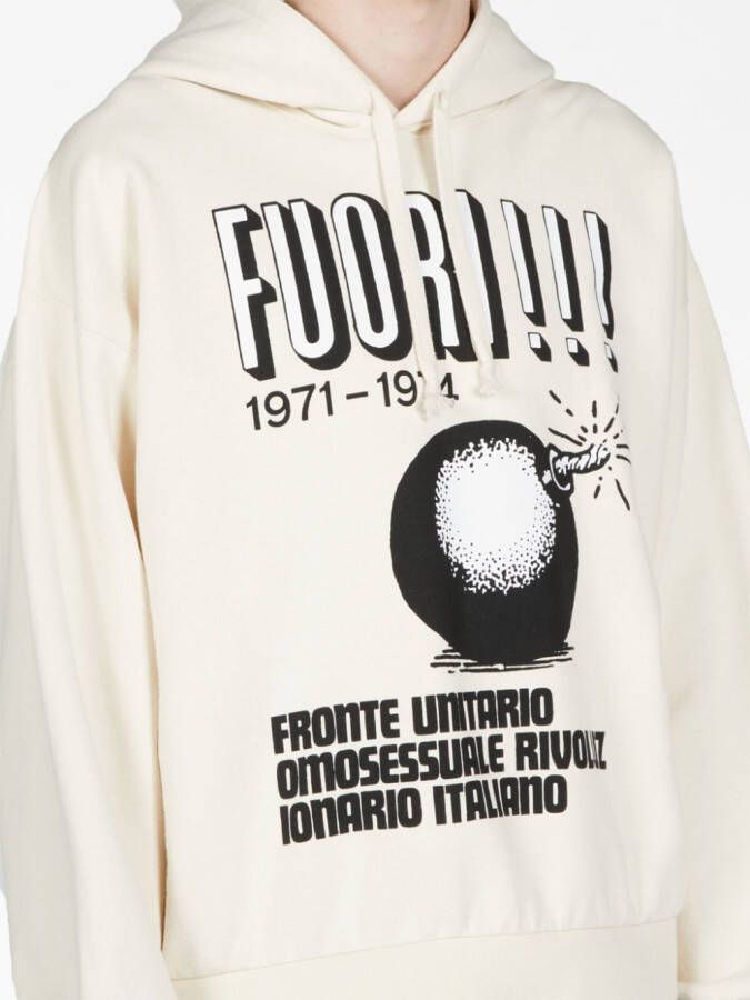Gucci Hoodie met print Wit