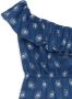 Gucci Asymmetrische jurk Blauw - Thumbnail 2