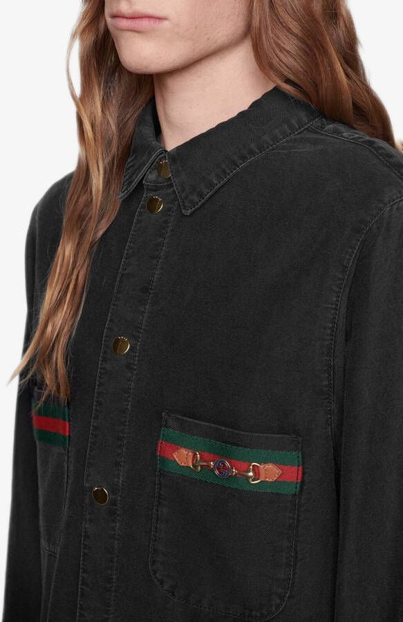 Gucci Denim overhemd Zwart