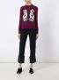 Gucci dog patch stripe top Rood - Thumbnail 2