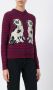 Gucci dog patch stripe top Rood - Thumbnail 3