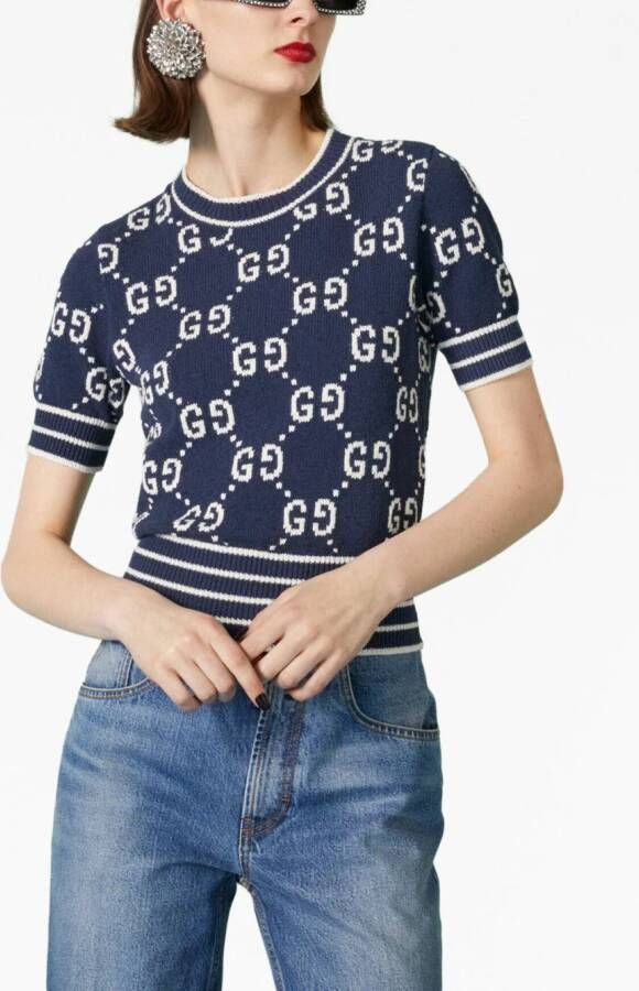 Gucci Cropped top Blauw