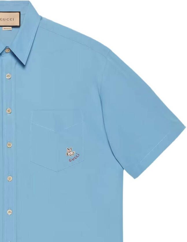Gucci Overhemd met korte mouwen Blauw
