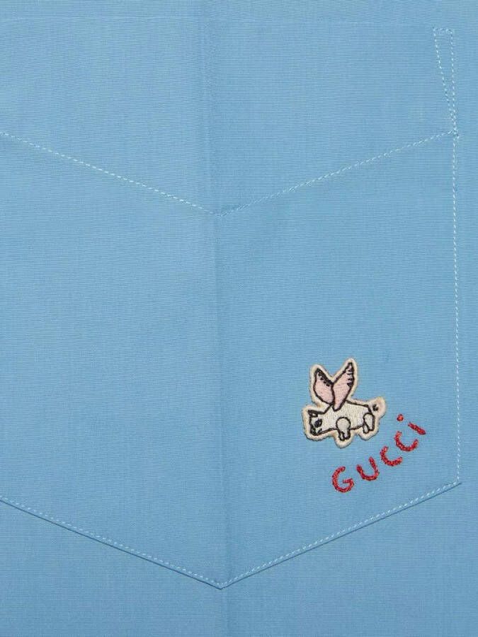 Gucci Overhemd met korte mouwen Blauw