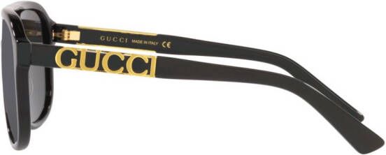 Gucci Eyewear Zonnebril met piloten montuur Zwart