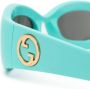 Gucci Eyewear Blondie zonnebril met geometrisch montuur Blauw - Thumbnail 3
