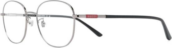 Gucci Eyewear Bril met rond montuur Zilver