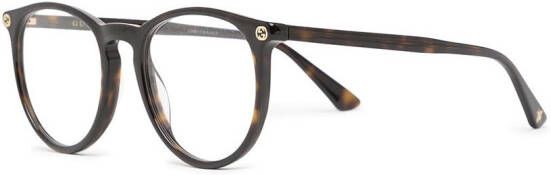 Gucci Eyewear Bril met schildpadschild design Zwart