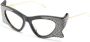 Gucci Eyewear Zonnebril verfraaid met kristallen Zwart - Thumbnail 2