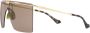 Gucci Eyewear Zonnebril met vierkant montuur Goud - Thumbnail 4