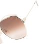 Gucci Eyewear Zonnebril met geometrisch montuur Goud - Thumbnail 3
