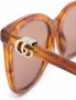 Gucci Eyewear GG zonnebril met cat-eye montuur Bruin - Thumbnail 3