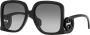 Gucci Eyewear GG zonnebril met vierkant montuur Zwart - Thumbnail 2