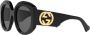Gucci Eyewear GG zonnebril met vierkant montuur Zwart - Thumbnail 3